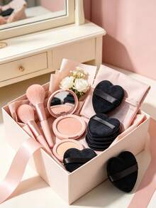 10pcs Heart-Shaped Makeup Sponges, Suitable For Wet/Dry Use, Soft And Elastic Pink Blending Sponges, Dual-Use For Foundation And Base Makeup, Suitable For Normal Skin, Beginner-Friendly Makeup Tool, 1pc - Multiple Styles - View 7