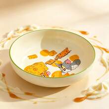 TOM AND JERRY. 1個官方正版超可愛陶瓷方碗，加厚防燙調料碟，耐用不褪色釉下彩，零食/沾醬多用途碗 - 彩色 - 查看 20