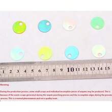 140pcs/20mm Flat Round Sequins, Hole Sequins, Rainbow Color Sequins, Bulk Pack Sequins, Polka Dot, Handmade Craft Accessories, Suitable For Sewing, Embroidery, Party Decoration - 20 Grams - View 12