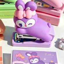 3PCS Cute Cartoon Animal Stapler, Mini Portable Small Student Stapler, Soft Rubber 3D Cute Design, Effortless Operation, Suitable For Student Book Binding, Office Document Organization, Highly Attractive Desktop Stationery, Girly Gift Decor - A - View 15
