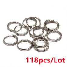 118pcs Double Layer Jump Rings Key Rings, Used For Making Keychain Accessories DIY Handmade Craft Assembly Connection Rings, Jewelry Making Accessories, Bag Accessories, Pet Accessories, Handmade Beaded Chain, Pendant Earring Clasp, Spacer Bead Connector, Bag Keychain Clasp, Open Jump Ring, O-Ring Connector, Double Loop Keychain Connection Ring DIY Supplies - Double Hoop Earrings - View 19