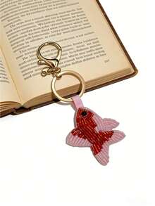 Summer Beach Pink Fish Charm Bag Pendant - Multicolor - View 8