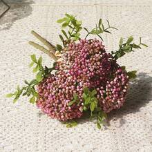 3pcs Handmade Clove Plant Plastic Artificial Flowers For Home Table Wedding Decoration Artificial Wreath - Multicolor - View 14