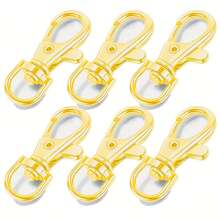 5/10/20/30/50/100pcs Integrated Lobster Claw Swivel Snap Hook Keychain Clip Rotating Spring Hook Lobster Clasp Small Metal Swivel Key Chain Clip Hook Hardware For Keychain Making DIY Crafts Lanyard Making Pet Collar (35mm) - Keychain - View 11