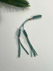 1pc/10pcs Handmade Woven Prayer Beads Tassel, Handmade Woven Diamond Knot Accessories, Ramadan Prayer Beads DIY Decorative Rope, Multiple Colors Available - Multicolor - View 17