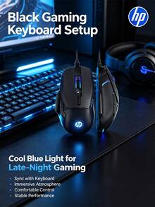 HP G200 Gaming Mouse Wired Silent RGB Lighting 4-Level Adjustable DPI Compatible With Desktop And Laptop - View 11