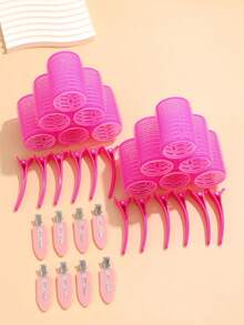 32pcs/Set Large Size Hair Rollers With Clips, Self-Gripping Curler Suitable For Long/Medium/Short Hair And Bangs, DIY Hair Curling Tool - Multicolor - View 3