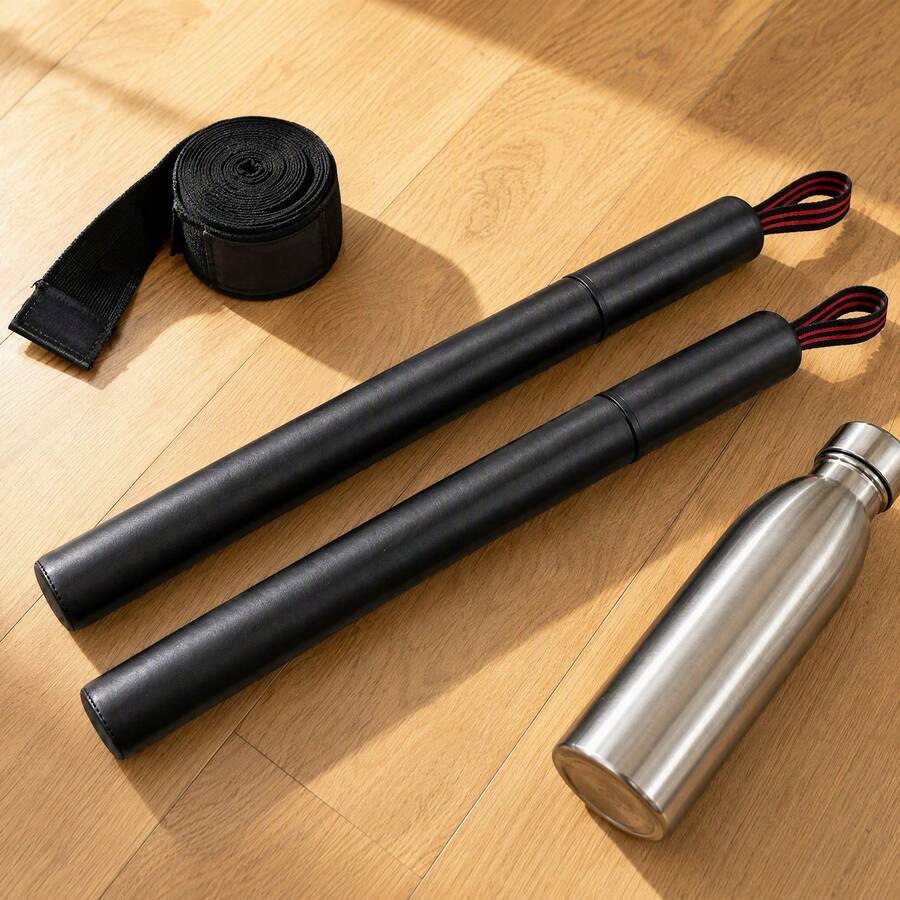 2Pcs Boxing Training Sticks 58cm Boxing Precision Training Sticks PU - Black - View 1