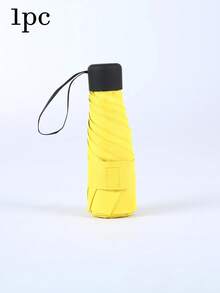 Pocket Foldable Umbrella, Portable 5-Fold Travel Dual-Use Umbrella Accessory, Suitable For Rainy Season, Multiple Colors Available - Multicolor - View 19