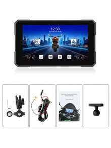 5 Inch Motorcycle Wireless CarPlay Screen Car Radio For Motorcycle Portable CarPlay & Android Car, With Blue//Tooth, NAV/Si-Ri Assistant - MP5 - View 10