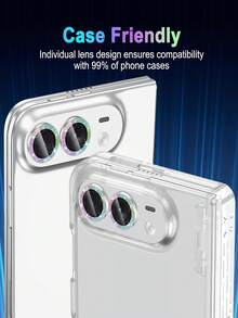 3 Packs Compatible With Iphone Duo/18Pro/18Promax/17/17Pro/17Promax/16/15/14/13/12/11 Camera Lens Protector,Scratch Proof,Strong Adsorption,9H Hardness With Metal Ring Camera Cover,Ultra Thin Case Friendly,Accessories Lens Protector,Glitter Colorful - Color - View 5