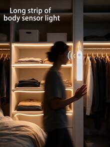 1-6m LED Motion Sensor Light Strip With Human Body Sensor Switch, Flexible Strip,Chasing Light With USB Interface,Staircase Chasing Light, Corridor Balcony, Indoor/Outdoor Use, Modern Lighting Design|Flexible Neon Light Flexible Strip|Staircase Light - White - View 3