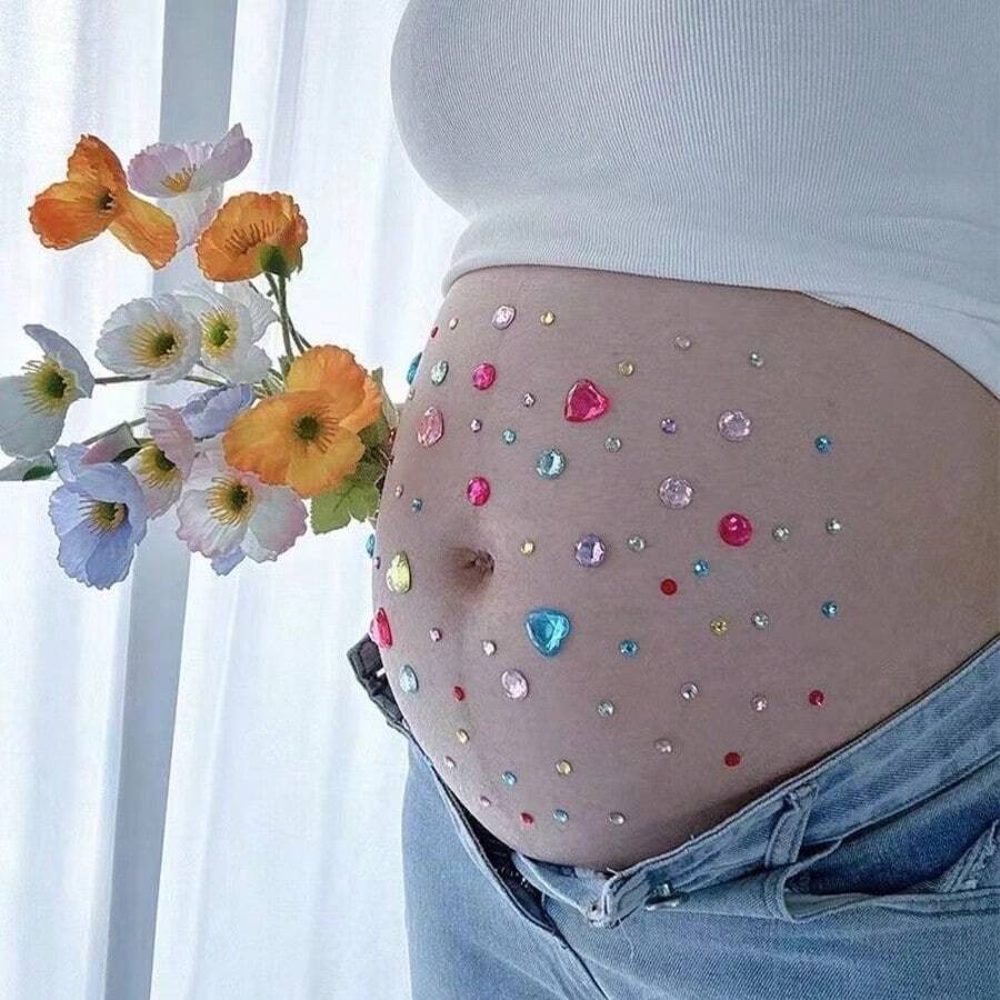 ملصقات أحجار كريمة أكريليك ثلاثية الأبعاد بأشكال متنوعة، ملصقات كريستال لامعة ذاتية اللصق للمكياج الاحتفالي، الحرف اليدوية DIY، أغطية الهواتف، فن الوجه والجسم والديكورات الزخرفية - A - مشاهدة 1
