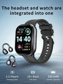 LIGE Smartwatch And Earbuds In One, Splash-Proof, Weather Forecast, Call Alerts, Music Playback, Activity Tracking-A Stylish, Multi-Functional Sports Smartwatch - View 7