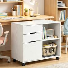 Office Storage Cart - White - View 1