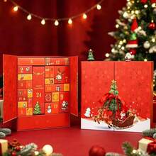 ChristmasDecorations,1 Set Christmas Countdown Calendar,Blue/Pink/Green/Red,Includes 24 Cardboard Treasure Boxes,Can Be Used To Fill Countdown Calendar Storage Boxes,Perfect Choice For DIY Gifts And Holiday Decorations - View 18