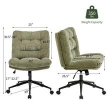 Office Chair - Chenille Green - View 6