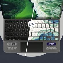 Full Keyboard Stickers For Computer, Amber Green, Starry Purple Ink Wash Star Cluster Pattern, Suitable For 10.9-INCH Magic Keyboard, Independent Key Cut, Perfect Size To Beautify Computer, Waterproof, Wear-Resistant, Non-Fading, Easy To Apply And Removable Without Residue, Multiple Patterns Available - View 9