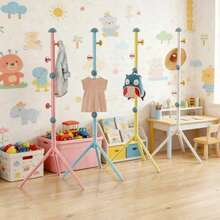 65 Inch Cute Style (High) Coat Rack, Mushroom Design, Eye-Catching Appearance, Strong Load-Bearing Capacity, Easy Installation, Suitable For Dormitory, Various Scenes, Space Saving, Sturdy Hooks, Storage, Mother's Day, Father's Day Gift - View 13
