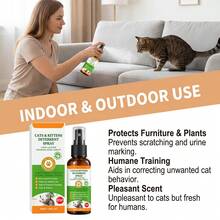 50ml Cat Repellent Spray, Anti-Scratch Anti-Bite Cat Training Spray, Gentle Formula Suitable For Indoor And Outdoor Use, Prevents Cats From Scratching Furniture And Sofas, Pet Behavior Corrector - Cat Anti-scratch Training Spray - View 8