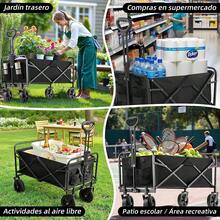 Carts & Wagons, Shopping Trolleys - Rubber Extended Flat Type 150L - View 7