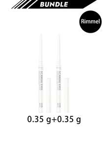 Rimmel [حزمة] قلم تحديد العين المبالغ فيه من سكانداييز 005 أبيض الثلج 0.35 جرام * 2 - توهج برونزي - مشاهدة 1
