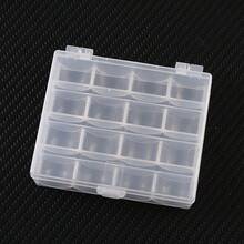 Transparent Multi-Compartment Battery Storage Box, 5# 7# Rechargeable Battery Protective Case, Portable Parts Organizer Box - Clear - View 1