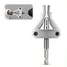 1pc All-In-One Broken Screw Extractor, Suitable For 1/2 3/4 1 Inch Pipes, Electric Drill Driven Faucet And Angle Valve Repair Tool, Used For Quick Removal Of Stuck Threaded Parts, Multi-Functional Hardware For Home Emergency And Plumbing - Multi-color - View 7