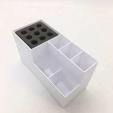 Hair Scissors Holder, Barber Shop Storage Rack, Tool Storage Box For Hair Combs, Clips And Brushes, Salon Scissors Block Stand - Storage Box - View 4