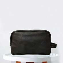 Fashion Large Capacity PU Handbag Portable Storage Bag Travel Toiletry Organizer Bag Wristlet - Style 1 - View 9