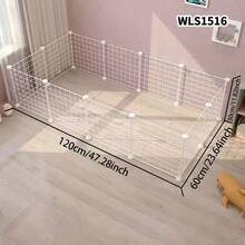 Small Pet Fence Dog Isolation Net Modular Small And Medium Dog Cage Indoor Home Use Rabbit Fence Balcony Cat Guardrail - Multicolor - View 13