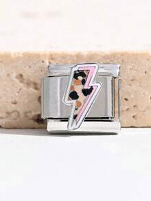 1Or2 Pcs Leopard Print Enamel Italian Charm Links,9mm Stainless Steel Modular Bracelet Charms,Multi Pattern DIY Jewelry Beads For Women Bracelet Gift - Multicolor - View 13