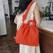 New Korean Fashion Fabric Shoulder Bag Soft Crossbody Bag Mini Tote Purses For Women Underarm Bags Handbags And Purses - Multicolor - View 4