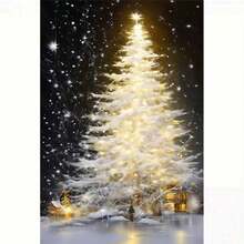 1PC DIY 5D Diamond Painting Kit Christmas Tree Pattern - Round Full Drill Art Mosaic Craft, Home Wall Decor, Unframed - No Frame - View 7