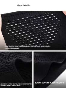 Autumn/Winter Warm Cycling & Skiing Face Mask, Breathable Anti-Fog Windproof Cold-Resistant, Motorcycle Neck & Face Protection - Multicolor - View 5