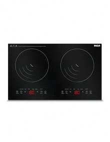 RCA RC-12E2 2-Burner Built-In Induction Cooktop, Tempered Glass, Touch Control, Auto-Off Timer, 5 Temperature Settings, Touch Lock System - US A Type Plug(220-240V) - View 1