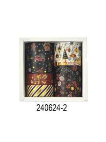 6 Rolls/Box, Merry Christmas Washi Tape Set - Beautiful Christmas Patterns Foil Stamping Process Designs, Decorative DIY Materials For Diaries, Scrapbooks And Crafts - Sets - View 10