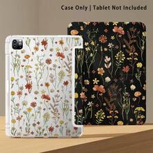 Floral Pattern Painted Effect Tablet Protective Case With Stand, Compatible With Honor 8/9/10/X8/X8A/X9/X8Pro/X9Pro, MatePad SE 11"/MatePad 11"/11.5", MatePad Pro, Apple 10th/11th Gen 2025 (A16), Galaxy Tab A7/A9 And Other Popular Models - Style 38 - View 6