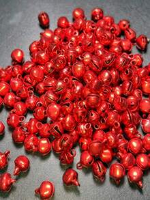 100 Pieces Per Pack Colorful Bell DIY Craft Accessory – Festive Decoration Bells, Multiple Colors Available, Perfect For Christmas Tree, Wreath, Gift Wrapping, Handmade Craft Projects, Metal Material Crisp & Clear Sound, Festive Atmosphere Setup - Multicolor - View 2