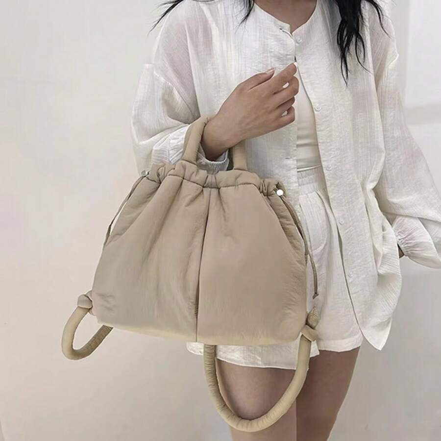 New Korean Fashion Fabric Shoulder Bag Soft Crossbody Bag Mini Tote Purses For Women Underarm Bags Handbags And Purses - Multicolor - View 1