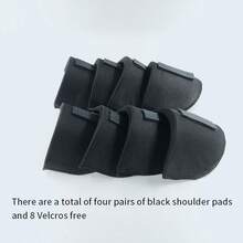 4 Pairs Unisex Reusable Shoulder Pads, Non-Slip Height-Increasing Invisible Breathable Sponge Shoulder Pads With Hook And Loop For Easy Installation, Suitable For Women's Lingerie, Dresses, Blazers, Jackets, Sweatshirts - Multicolor - View 3