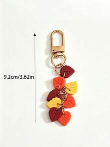 New Thanksgiving Bohemian Style Acrylic Leaf Design Keychain, Elegant And Exquisite Small Gift - Maple Leaf - View 4