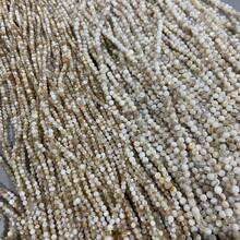 1 Pc Natural Shell Beads, Conch Shell Round Beads, Loose Beads, 3mm 4mm 5mm Shell Beaded, Sea Shell Round Spacer Beads Accessories Material, Craft Shell Beads Suitable For Making Necklaces, Bracelets, Rings And Other Jewelry Making Accessories - Multicolor - View 3