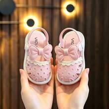 Vicvait Children's Pearl Heart Sandals, Korean Style Fashion Soft Bottom Sandals For Girls - Pink - View 3