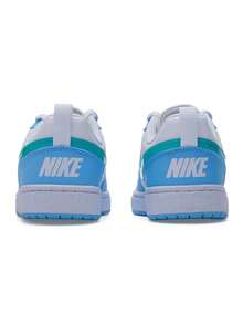 Nike Kids' COURT BOROUGH LOW JES 2026 New Colorblock Sneakers IV5820-100 - White Green Blue - View 4