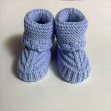 YIYIQCSJ Baby Shower Table Decor Set: Includes Crochet Baby Booties (Suitable For Neutral Color Gender Reveal Party Decoration) - Multicolor - View 20
