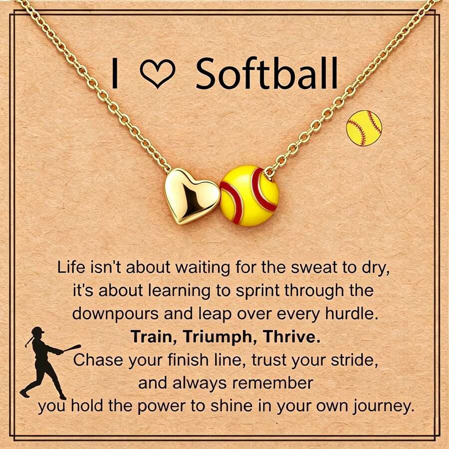 Kalung Baseball HOT, Cocok untuk Pemakaian Sehari-hari dan Aksesori Olahraga, Hadiah Hari Ibu dan Ulang Tahun, Hadiah Perhiasan Kekasih Pecinta Olahraga - MultiWarna - View 1