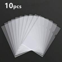 10/20/30 L-Shaped A4 Document Folders, Two-Page Document Sleeves, Single-Sheet Clips, Transparent Single-Page Clips, Insert Protective Film For Office Use - A4 - View 7