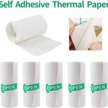 White Thermal Paper, Self-Adhesive Paper, Suitable For Multiple Mini Label Printers, Instant Photo Printers, Ideal For Home, Office, School Label Printing - View 4