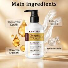 Kondisioner Rambut Keratin Kolagen, Dengan Minyak Argan Maroko, Melembapkan Secara Intensif, Menghaluskan, dan Menguatkan Rambut, Cocok untuk Semua Jenis Rambut, 150ml - Conditioner - View 7